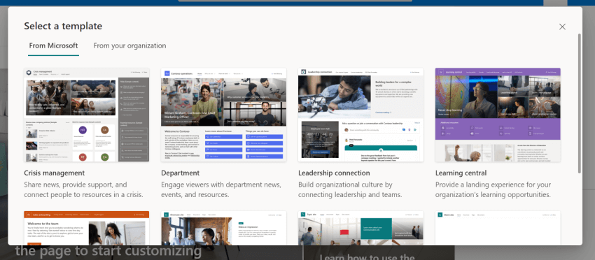 Setting up SharePoint Home Site